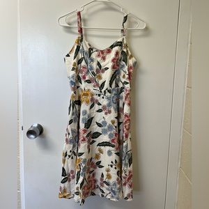 White Spring Flowery Dress